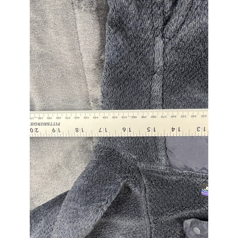 patagonia Fleece Quarter Zip Grayish‎ Blue pullover sweater Size S - Picture 7 of 10